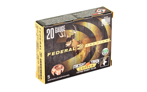 Federal Freight Train 20 Gauge 3-inch Sabot Slug * 275 Grain, Box of 5
