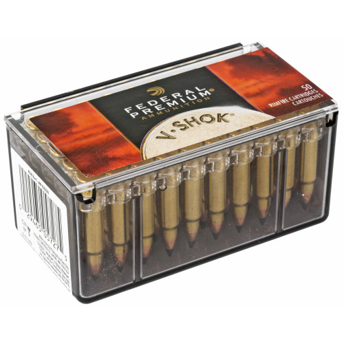 Federal Premium V-Shok 17 HMR 17-Grain V-Max Ammunition, 50 rounds per box