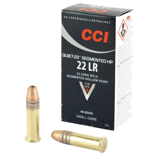 CCI Ammunition Hunting .22 LR 40 Grain Hollow Point, 50 Rounds per Box CCI Ammunition Hunting .22 LR 40 Grain Hollow Point, 50 Rounds per Box