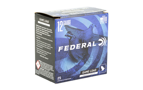 Federal Game Load 12 Gauge 2.75 Inch, 1.125 oz #7.5 Shot - Reliable Upland Game Performance