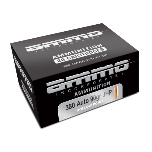 Ammo Inc Signature .380 Auto 90 Grain Jacketed Hollow Point Ammunition - 20 Rounds