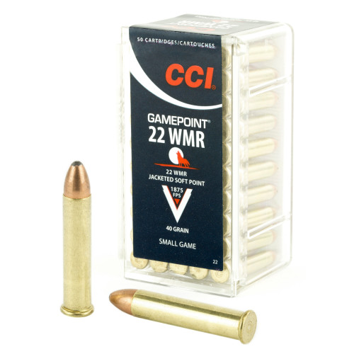 CCI Ammunition 22WMR 40-Grain GamePoint Jacketed Soft Point Ammunition * Hunting CCI Ammunition 22WMR 40-Grain GamePoint Jacketed Soft Point Ammunition * Hunting