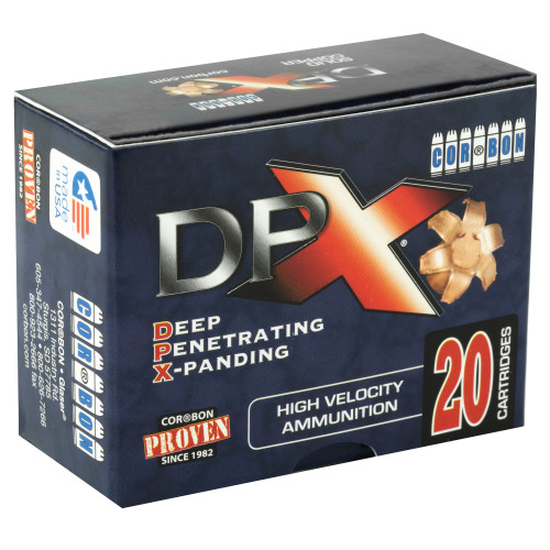 Corbon Ammo DPX 380 ACP 80-Grain Deep Penetrating X Bullet * 20 Rounds Per Box