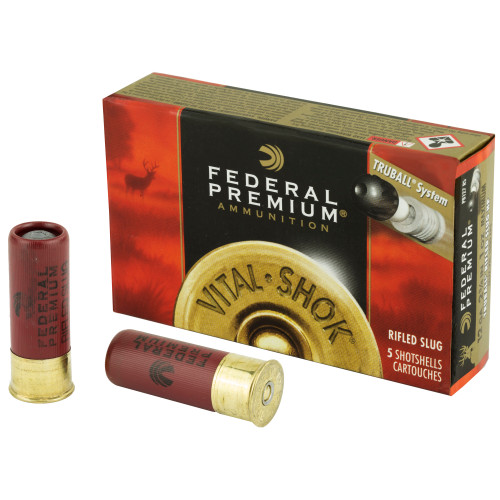 Federal Premium 12 Gauge 2.75 Inch TruBall Rifled Slug - 5 Pack
