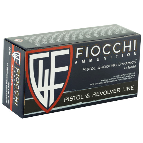 Fiocchi Ammunition 44 Special 200-Grain Semi-Jacketed Hollow Point, 50 Rounds per Box