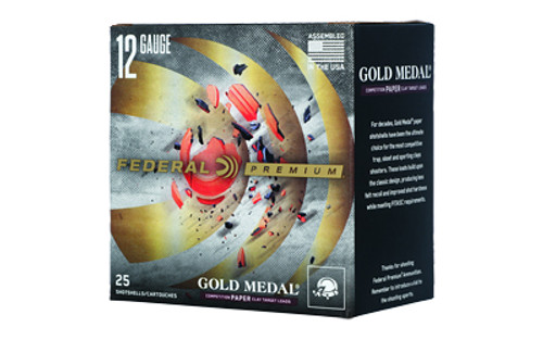 Federal Premium Gold Medal Paper Shotshells 12 Gauge 1 oz #7.5 * Reliable Clay Target Performance
