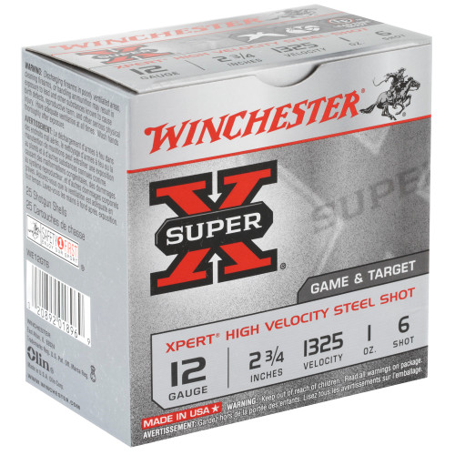 Winchester Ammunition Xpert 12 Gauge Steel Shot #6 * 1 oz, 25 Rounds