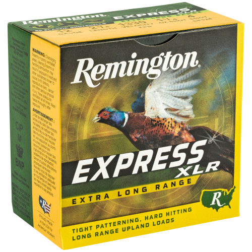 Remington Express Long Range 12 Gauge 2.75-Inch Shotgun Shells - 1 1/4 oz Lead, 3 Dram, #4 Shot, 25 Rounds per Box