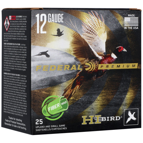 Federal Hi-Bird 12 Gauge 2.75-Inch #5 Shot - 1 1/4 oz, 25 Rounds per Box