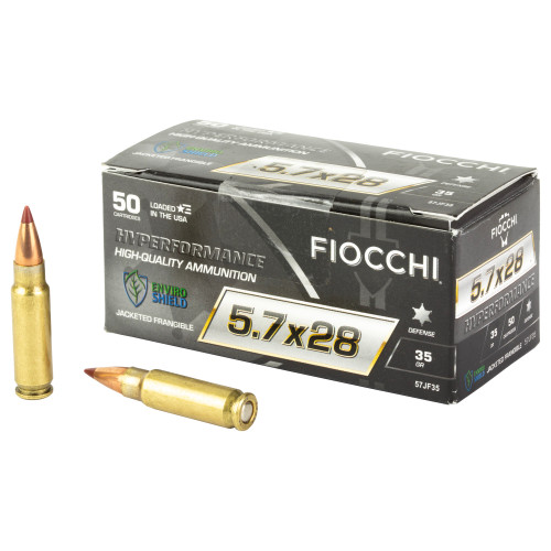 Fiocchi Ammunition Hyperformance 5.7x28mm 35-Grain Frangible Cartridge Fiocchi Ammunition Hyperformance 5.7x28mm 35-Grain Frangible Cartridge