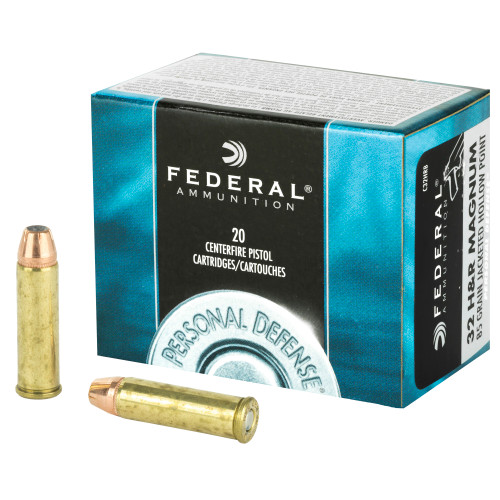 Federal Personal Defense .32 H&R Magnum 85-Grain Hollow Point Ammunition (C32HRB) Federal Personal Defense .32 H&R Magnum 85-Grain Hollow Point Ammunition (C32HRB)