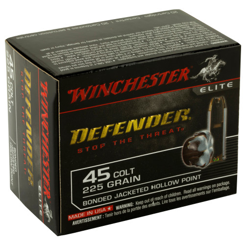 Winchester Ammunition PDX1 Defender 45 Long Colt 225 Grain Hollow Point Ammo Winchester Ammunition PDX1 Defender 45 Long Colt 225 Grain Hollow Point Ammo
