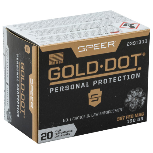 Speer Ammunition Gold Dot 327 Federal Magnum 100-Grain Hollow Point * Reliable Self-Defense Ammo Speer Ammunition Gold Dot 327 Federal Magnum 100-Grain Hollow Point * Reliable Self-Defense Ammo