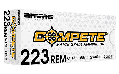 Ammo Inc 223 Remington 68 Grain Open Tip Match Ammunition - Model Compete
