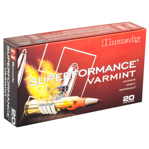 Hornady Superformance Varmint .223 Remington 53 Grain V-Max Ammunition, 20 Rounds Hornady Superformance Varmint .223 Remington 53 Grain V-Max Ammunition, 20 Rounds