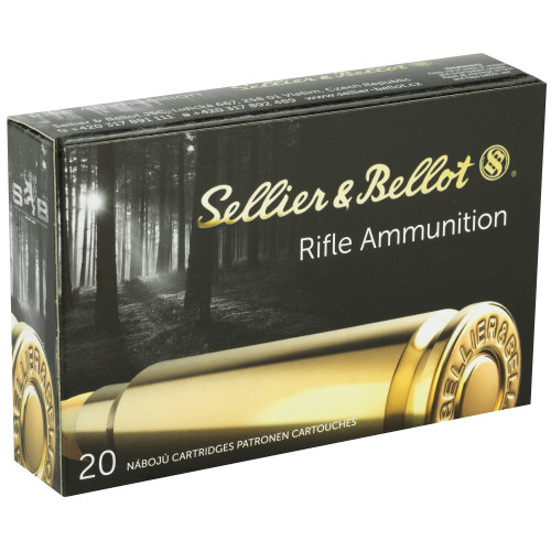 Sellier & Bellot 30-06 Springfield Soft Point Rifle Ammunition, 180 Grain, 20 Rounds per Box Sellier & Bellot 30-06 Springfield Soft Point Rifle Ammunition, 180 Grain, 20 Rounds per Box