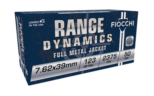 Fiocchi Ammunition 762SX39A 7.62x39 Full Metal Jacket 123 Grain Rifle Ammo Fiocchi Ammunition 762SX39A 7.62x39 Full Metal Jacket 123 Grain Rifle Ammo