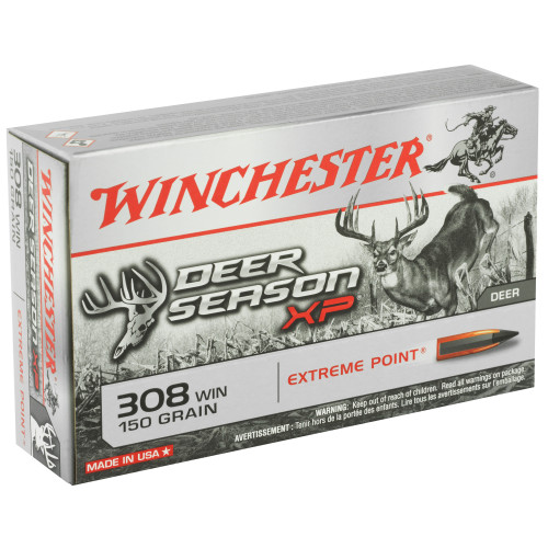 Winchester Ammunition Deer Season XP 308 Winchester 150 Grain Polymer Tip Ammunition - 20 Rounds per Box