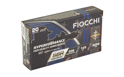 Fiocchi Ammunition Hyperformance SBR .308 Winchester 125 Grain SST * 20 Rounds per Box