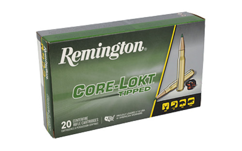 Remington Core-Lokt Tipped .264 caliber 140 Grain Polymer Tip Ammunition Remington Core-Lokt Tipped .264 caliber 140 Grain Polymer Tip Ammunition