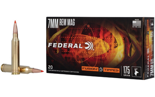 Federal Fusion Tipped 7mm Remington 175 Grain Polymer Tip Ammo (20 Rounds per Box) Federal Fusion Tipped 7mm Remington 175 Grain Polymer Tip Ammo (20 Rounds per Box)