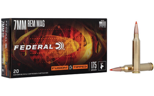 Federal Fusion Tipped 7mm Remington 175 Grain Polymer Tip Ammo (20 Rounds per Box) Federal Fusion Tipped 7mm Remington 175 Grain Polymer Tip Ammo (20 Rounds per Box)