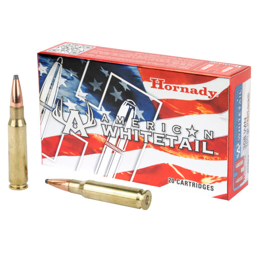 Hornady American Whitetail .308 Winchester 165 Grain InterLock Ammunition (20 Rounds per Box)