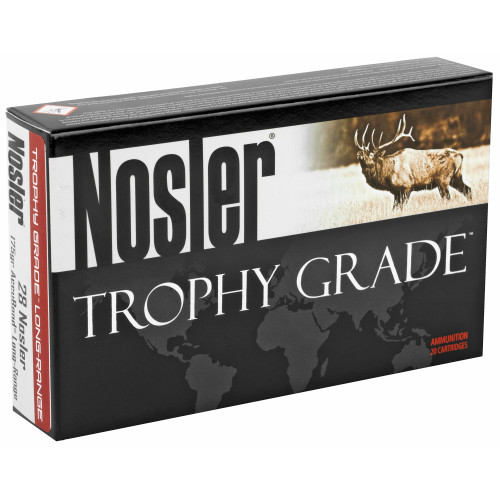 Nosler Trophy Grade 28 Nosler 175-Grain AccuBond Long Range Ammunition (20 rounds per box) Nosler Trophy Grade 28 Nosler 175-Grain AccuBond Long Range Ammunition (20 rounds per box)
