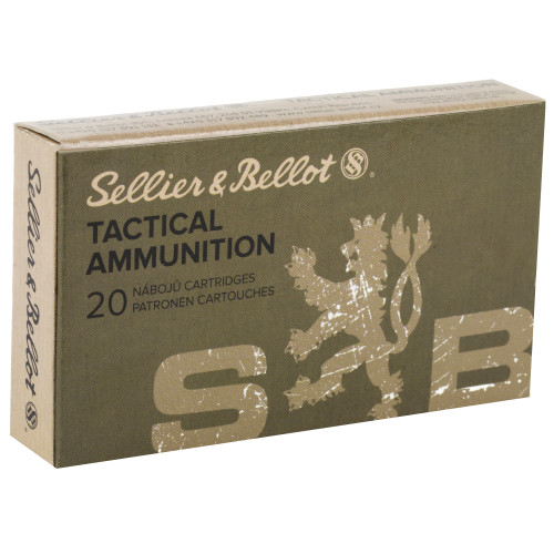 Sellier & Bellot 300 Blackout 124 Grain FMJ Rifle Ammunition - Box of 20 Rounds Sellier & Bellot 300 Blackout 124 Grain FMJ Rifle Ammunition - Box of 20 Rounds