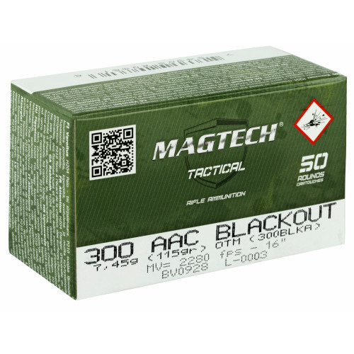 Magtech First Defense 300 Blackout 115 Grain Hollow Point Ammunition - 50 Rounds Per Box Magtech First Defense 300 Blackout 115 Grain Hollow Point Ammunition - 50 Rounds Per Box