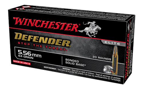Winchester Ammunition Defender 5.56mm 64-Grain Pointed Soft Point Bullets (20/Box, 200/Case) Winchester Ammunition Defender 5.56mm 64-Grain Pointed Soft Point Bullets (20/Box, 200/Case)