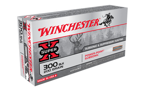 Winchester Ammunition Power-Point 300 Blackout 200-Grain Ballistic Tip Ammo (20 Rounds Per Box)