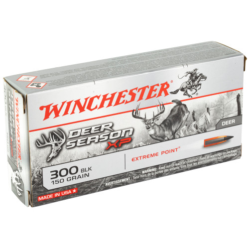 Winchester Ammunition Deer Season XP 300 Blackout 150 Grain Ballistic Tip * 20 Rounds Per Box Winchester Ammunition Deer Season XP 300 Blackout 150 Grain Ballistic Tip * 20 Rounds Per Box