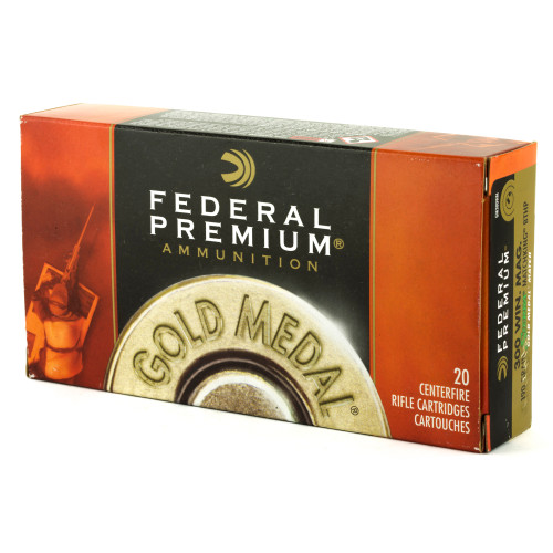 Federal Gold Medal 300 Winchester Magnum 190 Grain Boat Tail Hollow Point Ammunition - 20 Rounds Per Box Federal Gold Medal 300 Winchester Magnum 190 Grain Boat Tail Hollow Point Ammunition - 20 Rounds Per Box