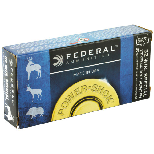 Federal PowerShok 32 Winchester Special 170-Grain Soft Point Rifle Ammo (20 rounds per box) Federal PowerShok 32 Winchester Special 170-Grain Soft Point Rifle Ammo (20 rounds per box)