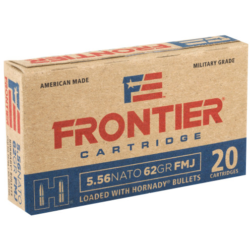 Frontier Cartridge Lake City 556 NATO 62 Grain FMJ Ammunition (20 Rounds Per Box) Frontier Cartridge Lake City 556 NATO 62 Grain FMJ Ammunition (20 Rounds Per Box)