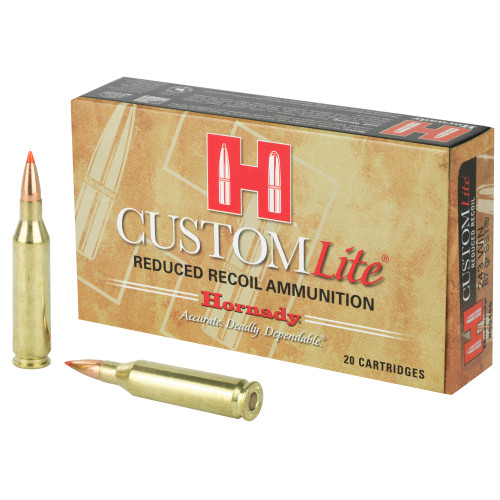 Hornady Custom Lite .243 Winchester 87 Grain SST Ammunition - Reduced Recoil for Comfortable Shooting
