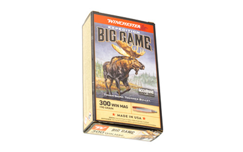 Winchester Ammunition Expedition Big Game Long Range 300 Winchester Magnum 190-Grain AccuBond Ammunition