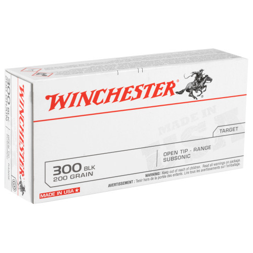 Winchester Ammunition USA 300 Blackout 200-Grain Open Tip Ammo (20 Rounds per Box)