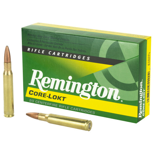Remington Core-Lokt .30-06 Springfield 180 Grain Pointed Soft Point Ammunition - Reliable Big Game Hunting Load Remington Core-Lokt .30-06 Springfield 180 Grain Pointed Soft Point Ammunition - Reliable Big Game Hunting Load