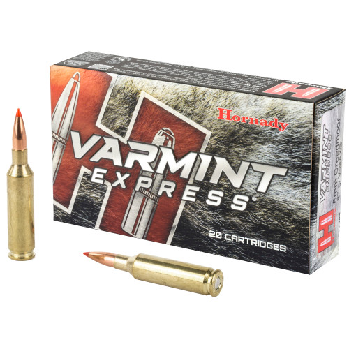 Hornady Varmint Express 6mm Creedmoor 87 Grain V-Max Ammunition (20 Rounds)
