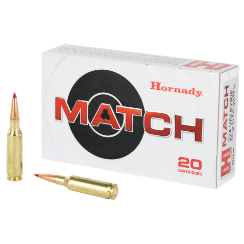 Hornady 224 Valkyrie ELD Match 88 Grain Rifle Ammunition - 20 Rounds Per Box