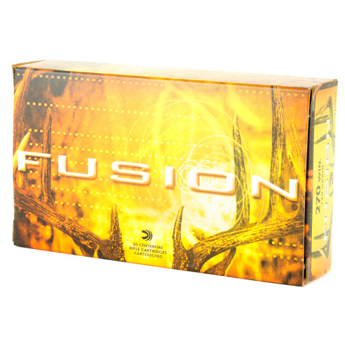 Federal Fusion 270 Winchester 130 Grain Boat Tail Rifle Ammunition - 20 Rounds Federal Fusion 270 Winchester 130 Grain Boat Tail Rifle Ammunition - 20 Rounds