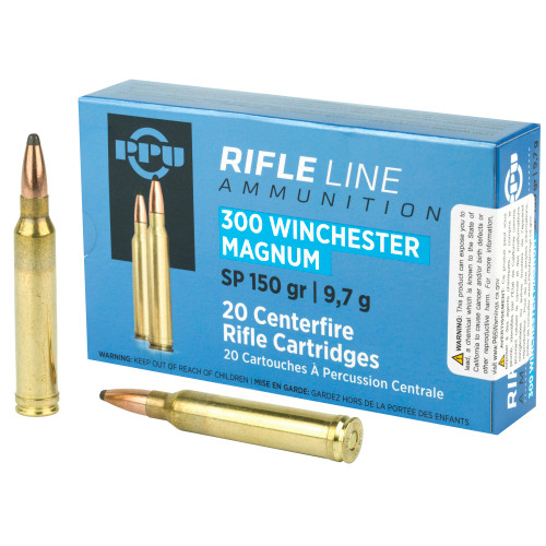 Prvi Partizan PPU 300 Winchester Magnum Soft Point Ammunition - 150 Grain, 20 Rounds Per Box Prvi Partizan PPU 300 Winchester Magnum Soft Point Ammunition - 150 Grain, 20 Rounds Per Box