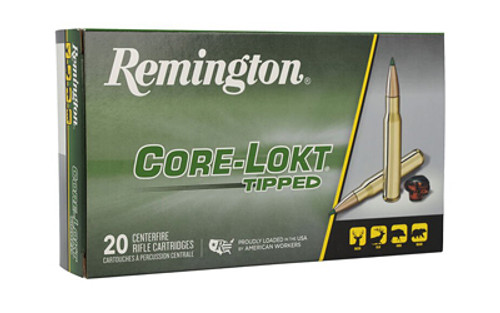 Remington Core-Lokt Tipped 300 Winchester Magnum Ammunition - 180 Grain, 20 Rounds per Box Remington Core-Lokt Tipped 300 Winchester Magnum Ammunition - 180 Grain, 20 Rounds per Box