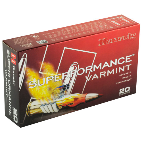 Hornady Superformance Varmint .22-250 Remington 50-Grain V-Max Ammunition, 20 Rounds per Box Hornady Superformance Varmint .22-250 Remington 50-Grain V-Max Ammunition, 20 Rounds per Box