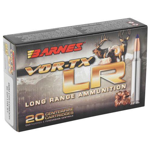 Barnes VOR-TX Long Range 6mm Creedmoor 95 Grain LRX Ammunition - 20 Rounds