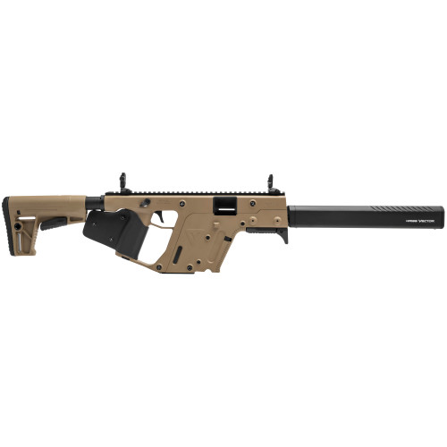 KRISS USA Inc Vector CRB 9mm Carbine with 16-Inch Threaded Barrel and Flat Dark Earth Finish