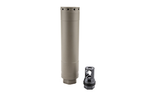 KGM R30T 30 Caliber Titanium Suppressor with Taper-Lock Muzzle Brake in Flat Dark Earth KGM R30T 30 Caliber Titanium Suppressor with Taper-Lock Muzzle Brake in Flat Dark Earth