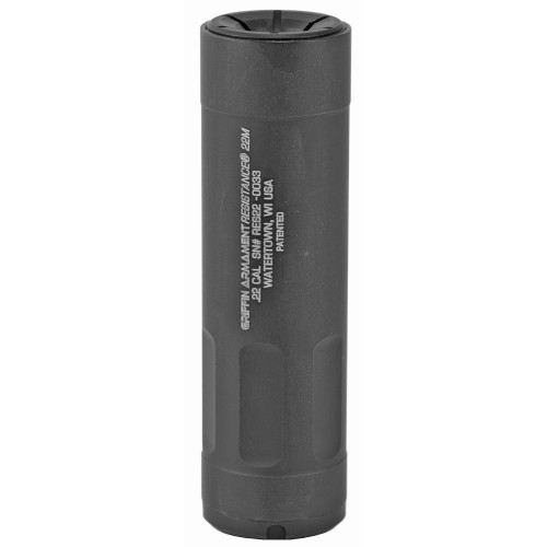 Griffin Armament Resistance 22M Modular Suppressor for 22 Caliber Rifles Griffin Armament Resistance 22M Modular Suppressor for 22 Caliber Rifles